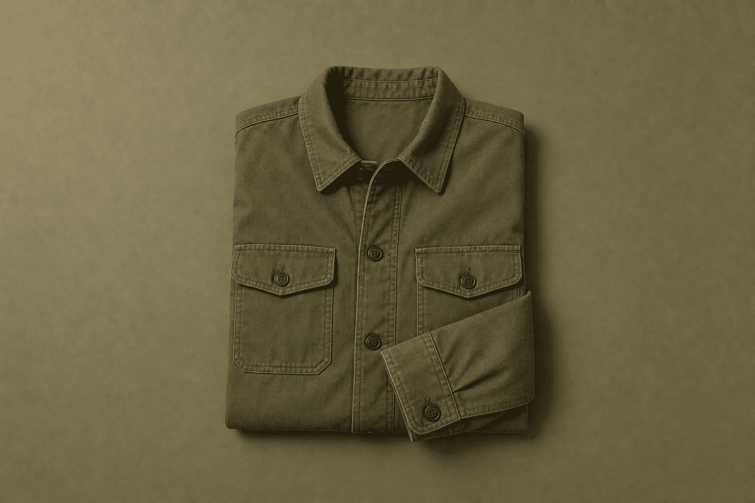 Olive Field Overshirt